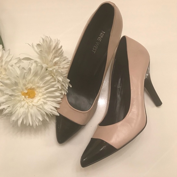 nine west two tone pumps